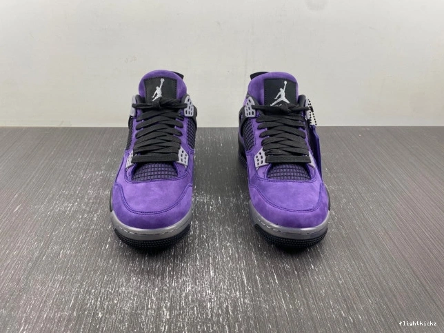 Scott Purple Suede Air 4 Jordan Travis x 1029